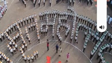 Photo of यशवंत विद्यालय भोसे येथील विद्यार्थ्यानी केले अनोखे संचलन