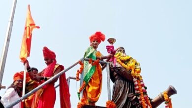 Photo of पुरोगामी संघर्ष परिषदेच्या महिलाआघाडीचे सातारा येथे शिवरायांना अभिवादन !