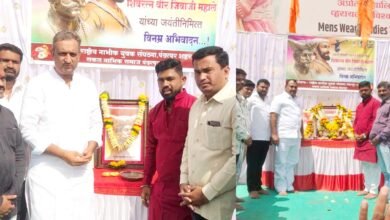 Photo of पंढरपुरात वीर जिवाजी महाले यांची जयंती साजरी
