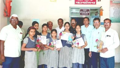 Photo of विवेक वर्धिनी विद्यालयाचे रंगभरण व हस्ताक्षर स्पर्धेतील यश
