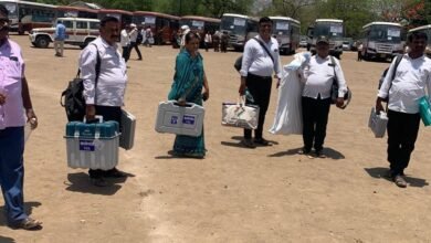 Photo of पोलींग पार्टींना मतदान साहित्याचे वितरण ; मतदान पथके मतदानस्थळी रवाना