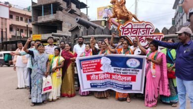 Photo of उरण व शिळफाटा येथे महिलांवर झालेल्या अन्यायअत्याचाराविरुद्ध आज राष्ट्रवादी काँग्रेस पार्टी शरदचंद्र पवार  यांच्याकडून  सरकारचा जाहीर निषेध…