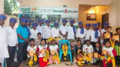 Photo of पालवी ” मध्ये आण्णाभाऊ साठे यांची जयंती सामाजिक उपक्रमांनी साजरी
