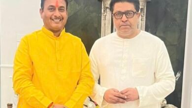 Photo of राज ठाकरे यांची मनसे नेते दिलीप धोत्रे यांच्या पाठीवर कौतुकाची थाप