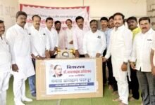 Photo of डॉल्बीचा खर्च टाळून नवनीत विधालायला स्मार्ट टीव्ही भेट